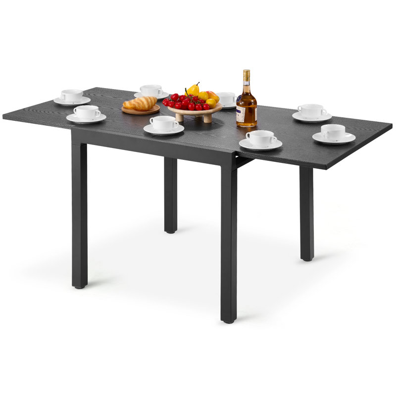 Rectangular Metal Extendable Outdoor Dining Table , 81.3cm W 160cm D