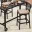 Tabourets de bar avec coussin Soline