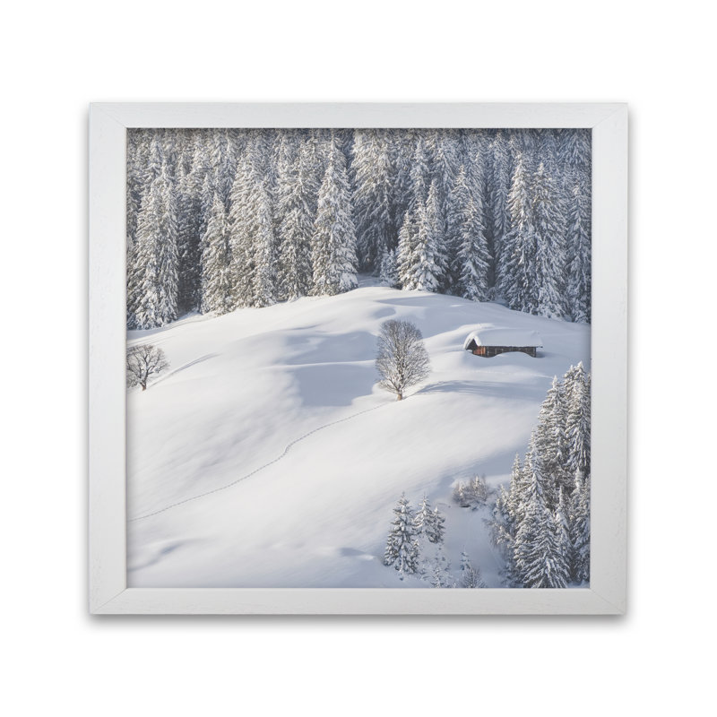 Let's Rest a While 1 Piece Single Picture Frame Wall Art, 40 cm H x 40 cm W, White