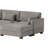 Maelina L-Shaped Corduroy Modular Sectional with Removable Cushion Cover-619298548-619298544