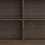 Bibliothèque basse Harper Mid-Century 30 "en bois massif avec 4 tablettes profondes et pieds fuselés Harper