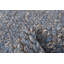 Tapis bleu foncé en laine tressé à la main Southwestern