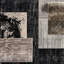 Tapis géométrique gris / noir-71603548