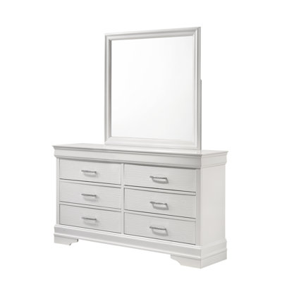 Commode moderne à 6 tiroirs en bois