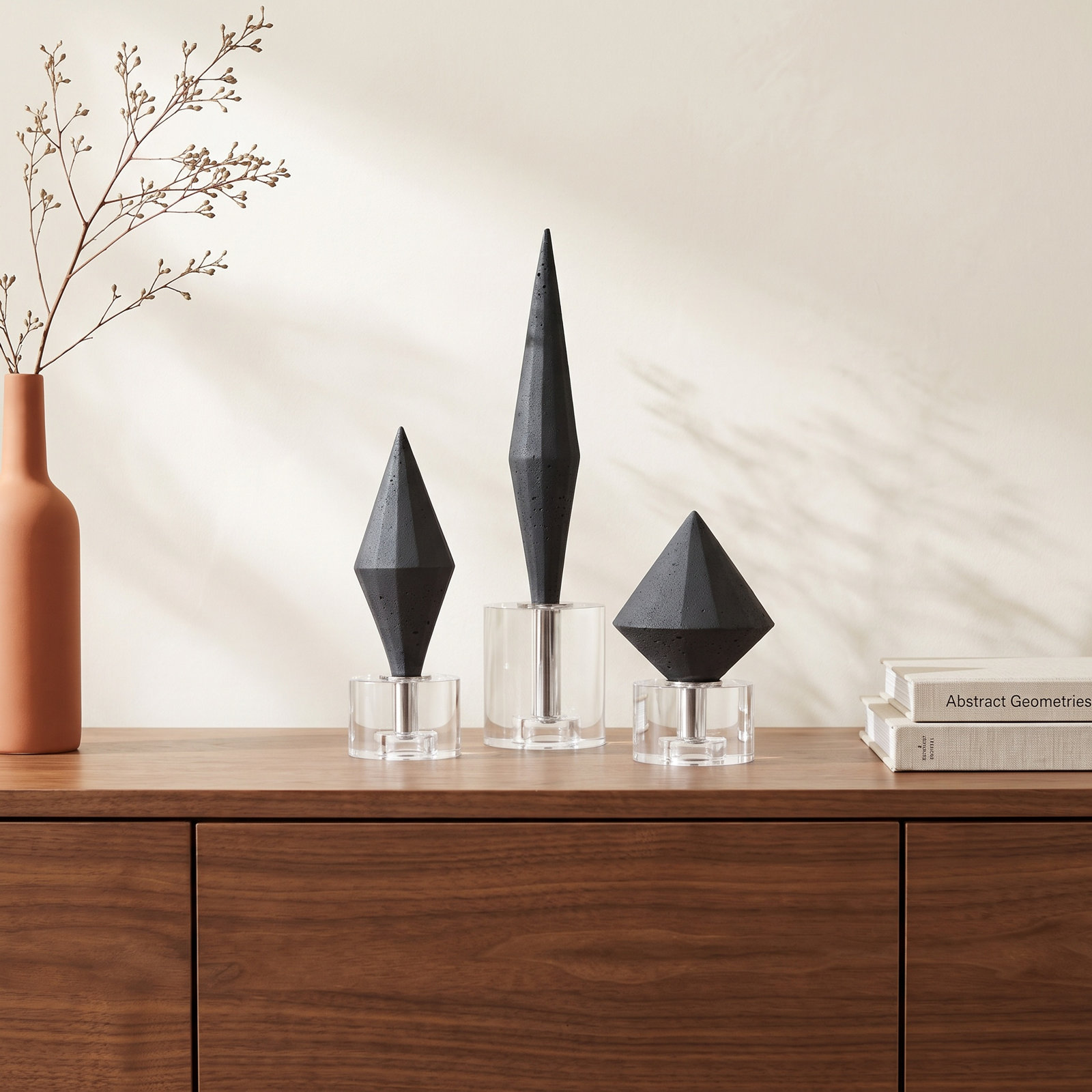 Matisse 3-Piece Sculpture, Black