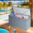 71.5"W 312 Gallons Water Resistant Metal Lockable Deck Box