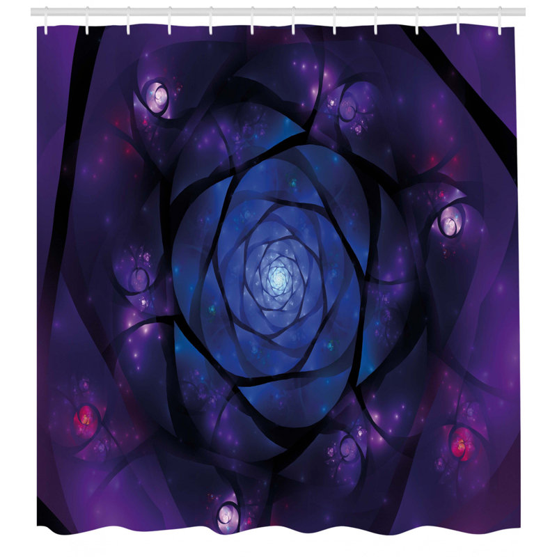 Shower Curtain with Hooks Included, 70" H x 69" W