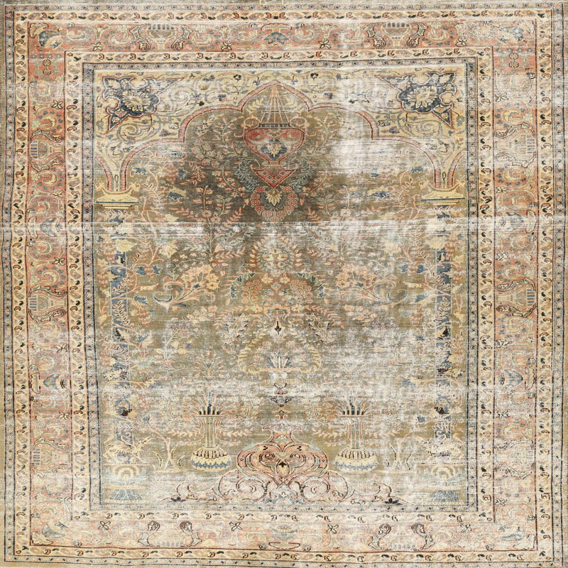 Miraleste Floral Indoor Rug, Round 8'
