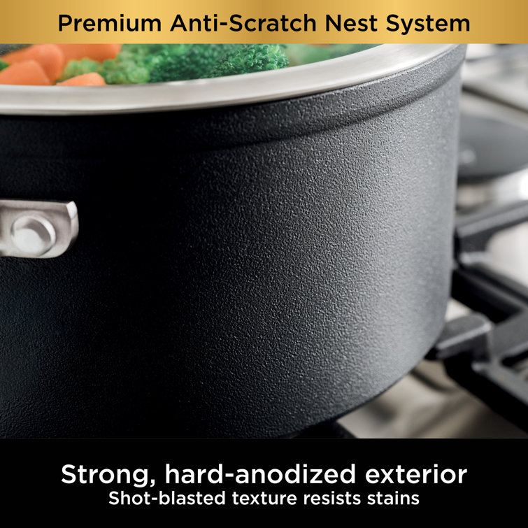Ninja Foodi NeverStick Premium Hard-Anodized 3-Quart Saute Pan, Slate Gray