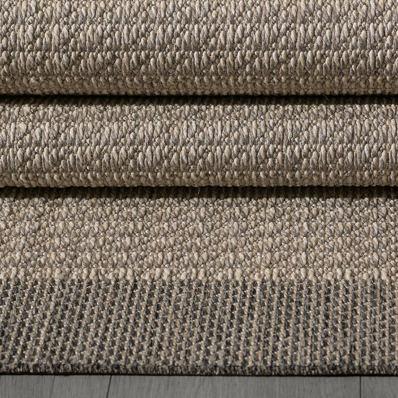 Israr Machine Woven Rectangle 3'3" x 6'7" Polypropylene Area Rug in Beige