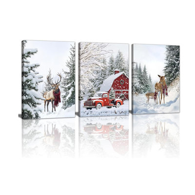 3 Piece Wrapped Canvas Wall Art