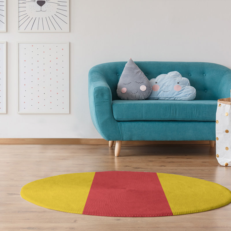 Chenille Indoor Rug, Round 5'