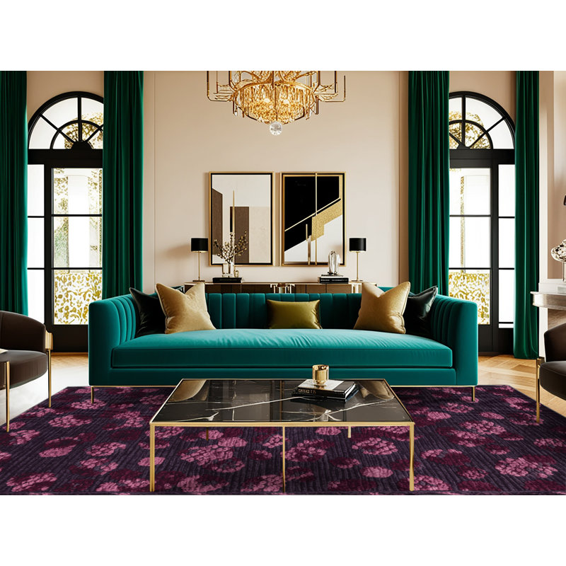  Tapis lavable Boysenberry, Carré 7 pi