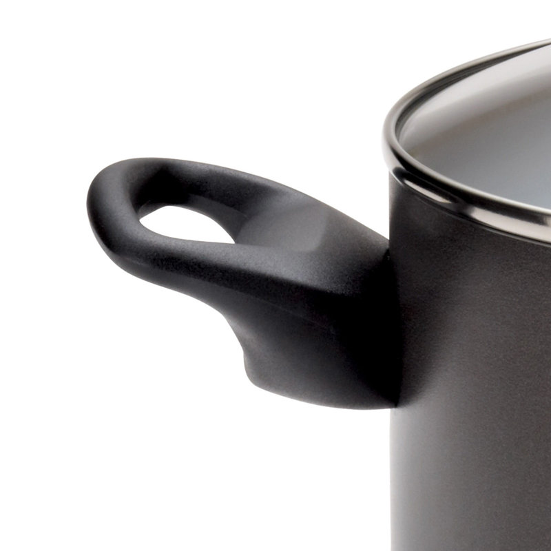 Farberware Dishwasher Safe Nonstick Cookware Pots and Pans, Black