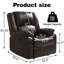 Fauteuil inclinable manuel en similicuir respirant Tachara-109185401