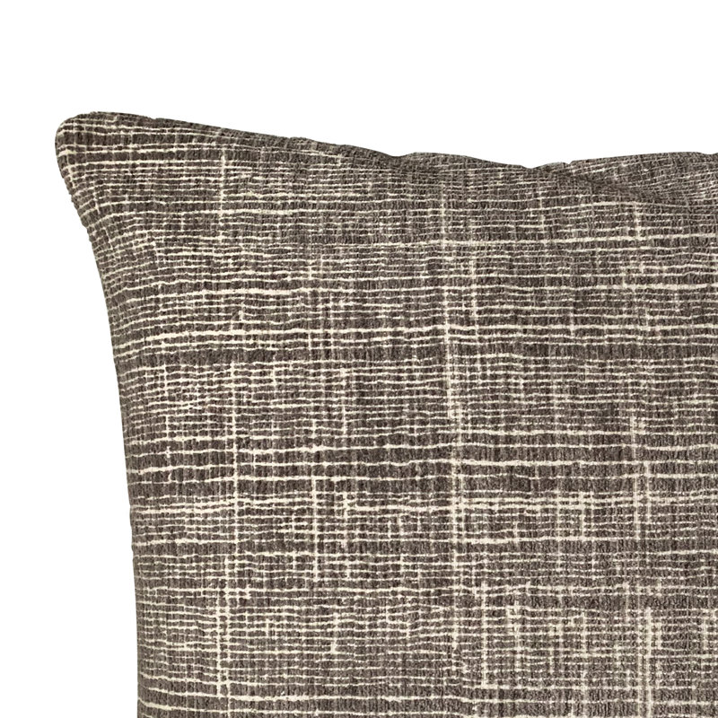 Reversible Throw Pillow, Dark Gray