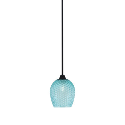 Mini-luminaire suspendu en verre 7,5 po Mukkesh