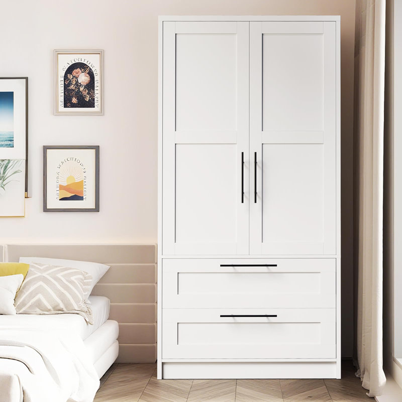 Armoire de rangement pour vêtements autoportante