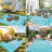 Reversible Plastic Outdoor Rug Waterproof for Patios Clearance,Camping RV,Picnic,Backyard,Deck,Balcony,Porch-1782556495