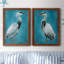 «Great Blue Heron I», ensemble de 2 peintures sur toile encadrées-950255322-950255323