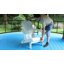 Chaise Adirondack pliante Hdpe avec porte-gobelet double, chaise en composite avec texture en bois, facile à assembler-1510575343