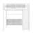 Queen Size Metal Loft Bed with Wardrobe, L-Shaped Desk, Storage Shelves & Cubes, Heavy Duty Loft Bed for Kids Teens Adults, White