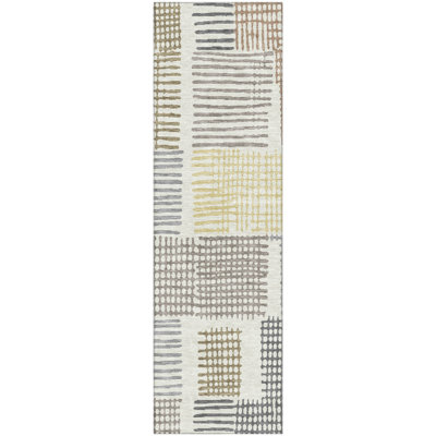 Premium Machine Washable Pinkston Geometric Rug