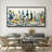Colorful Mediterranean Feast Artwork Extra Large Pictures Framed Canvas Print Wall Art-120284270-120284269