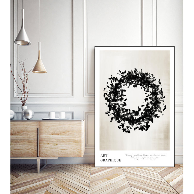 «Organic Circle», toile encadrée