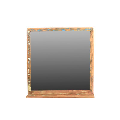 Alethea Wood Flat Wall Mirror