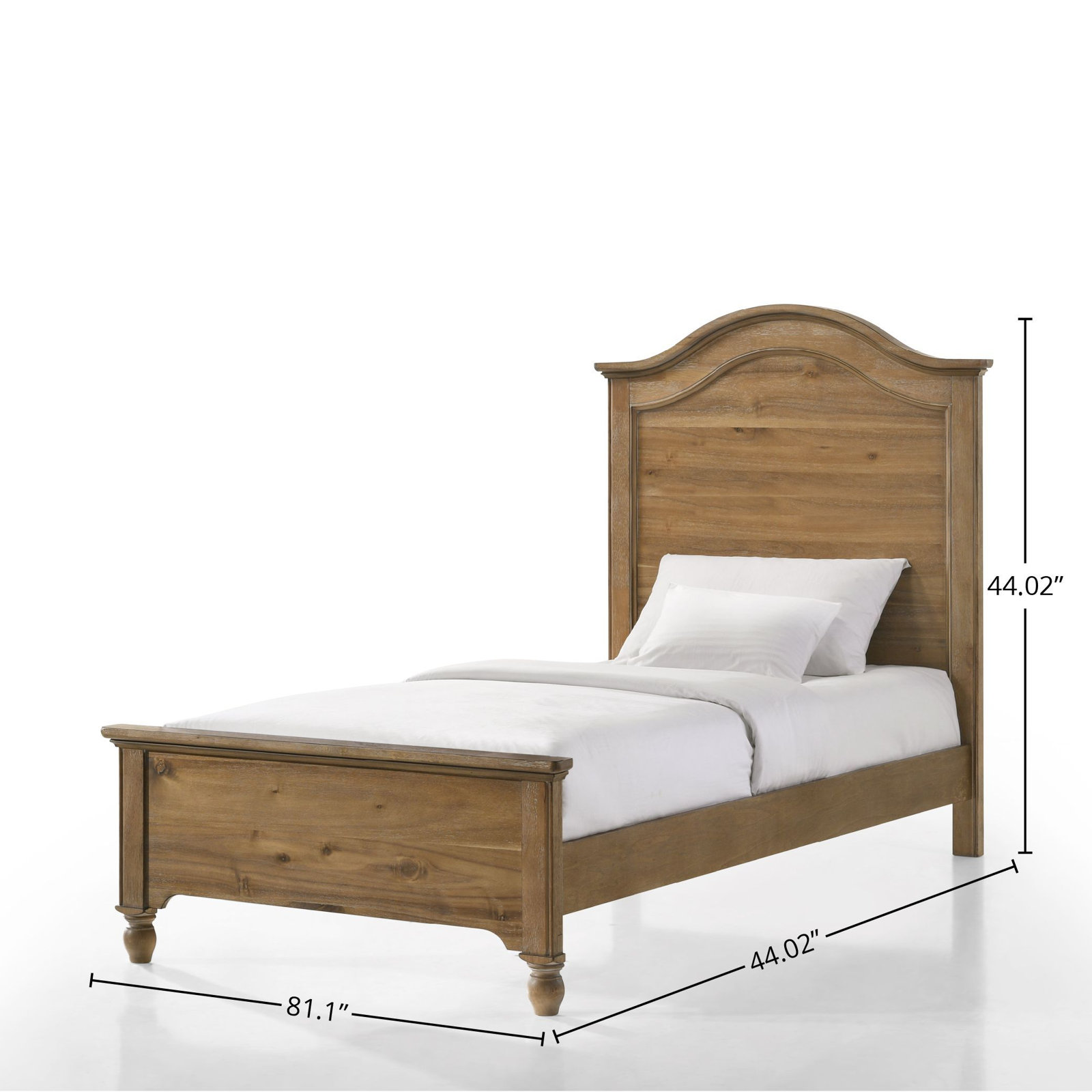Edan Highland Farmhouse Wood Complete Bed, Twin