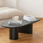 Table basse rétro en bois manufacturé noir