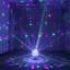 Fête de fête avec lumières disco en forme de boule disco 3 lumières à DEL activées par le son et stroboscope rotatif à lumière RVB 110 V 30 W