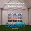 Quictent 2x2m (6x6ft) Pop Up Canopy Gazebo with Removable Sidewalls, Adjustable Height Event Shelter, Portable Tent for Garden Party, Camping, Beige-122096611-122096608