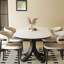 Ensemble de table et chaises de salle à manger rétro vintage-109334461