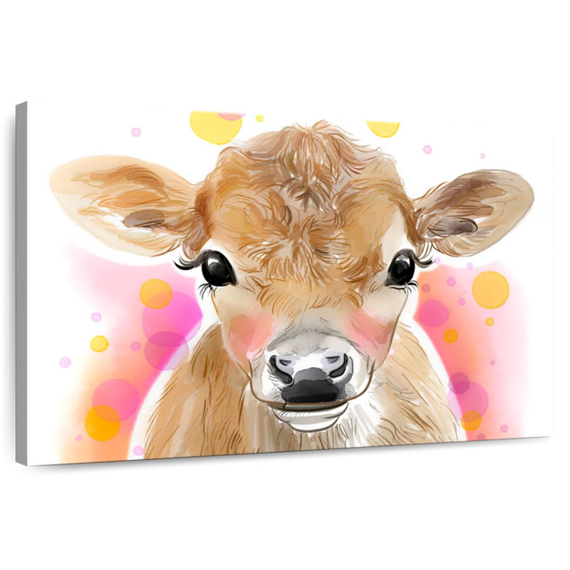 Brampt Baby Cow, 8" H x 12" W