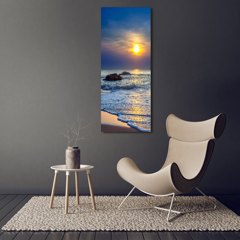 Sunset Beach - Wrapped Canvas Print