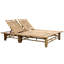 Chaise longue avec coussins en bambou 2 personnes Currin Breeze-1822441622