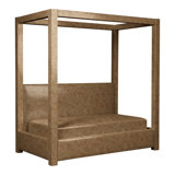 Thom Filicia Home Twin Solid Wood Genuine Leather Daybed