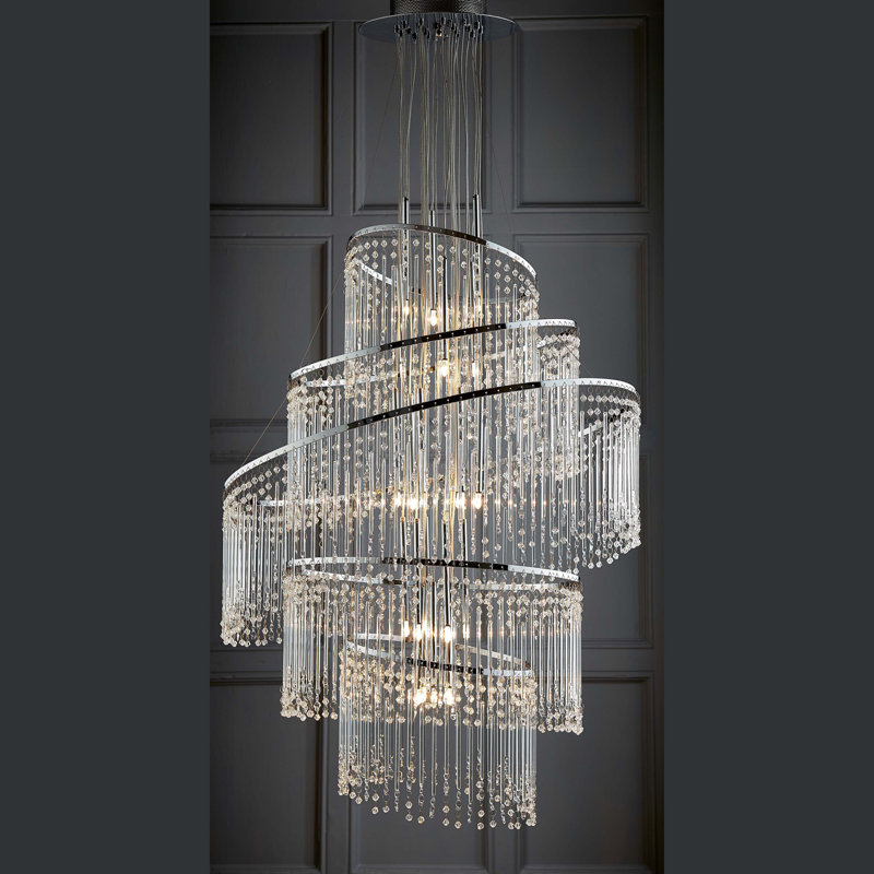 Coles 24 - Light Crystal Chandelier
