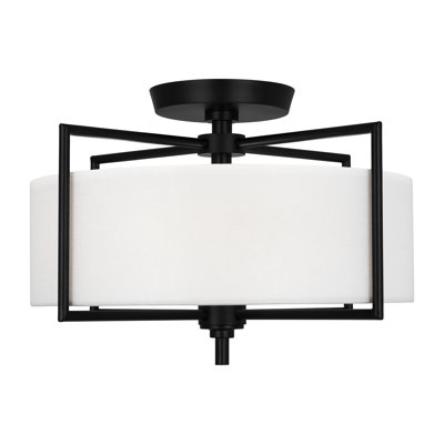 Framlingham Fabric Semi Flush Mount