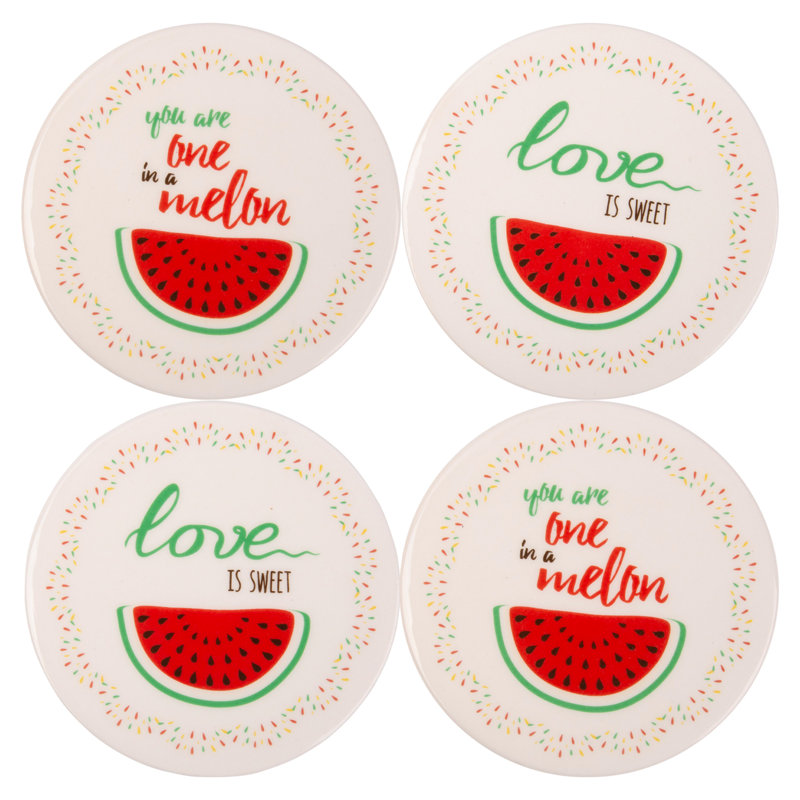 Ceramic Round 4 Piece Set
