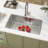 32'' L Undermount Kitchen Sink Drop In Black Single Bowl Deep Stainless Steel Sink with Grid-97772835