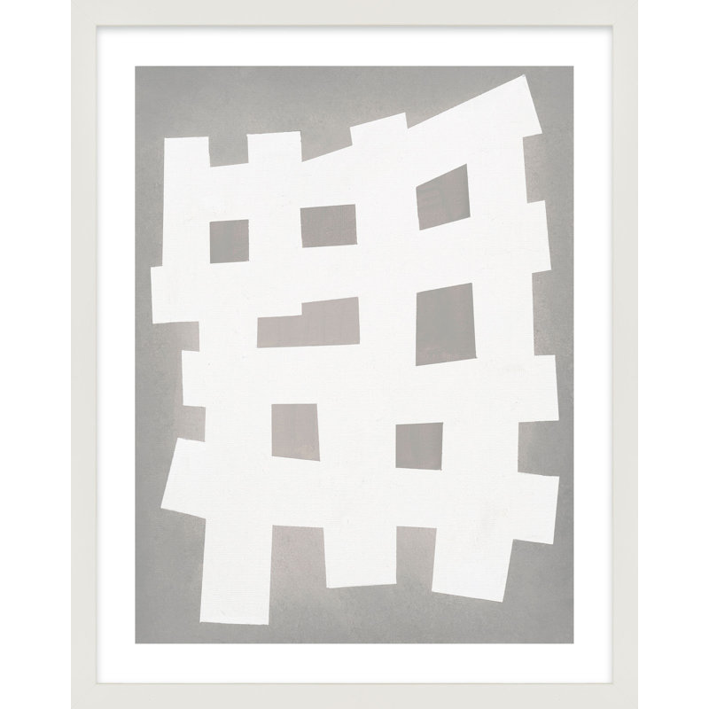 Meeting Print by Lee Lessem, White Framed, 30" W x 38" H
