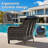 2-Person Polyethylene (PE) Wicker Outdoor Conversation Sets with 2 Chairs And 2 Ottomans-2034235008