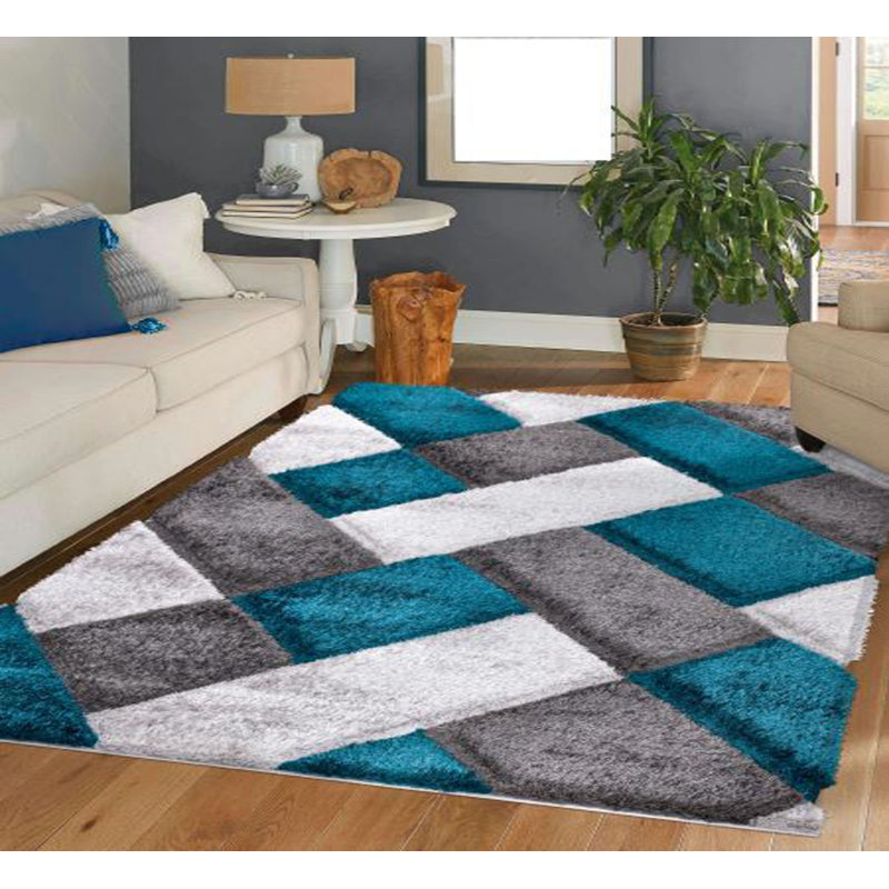 Showunmi Geometric Shag Area Rug, Rectangle 160 x 230cm