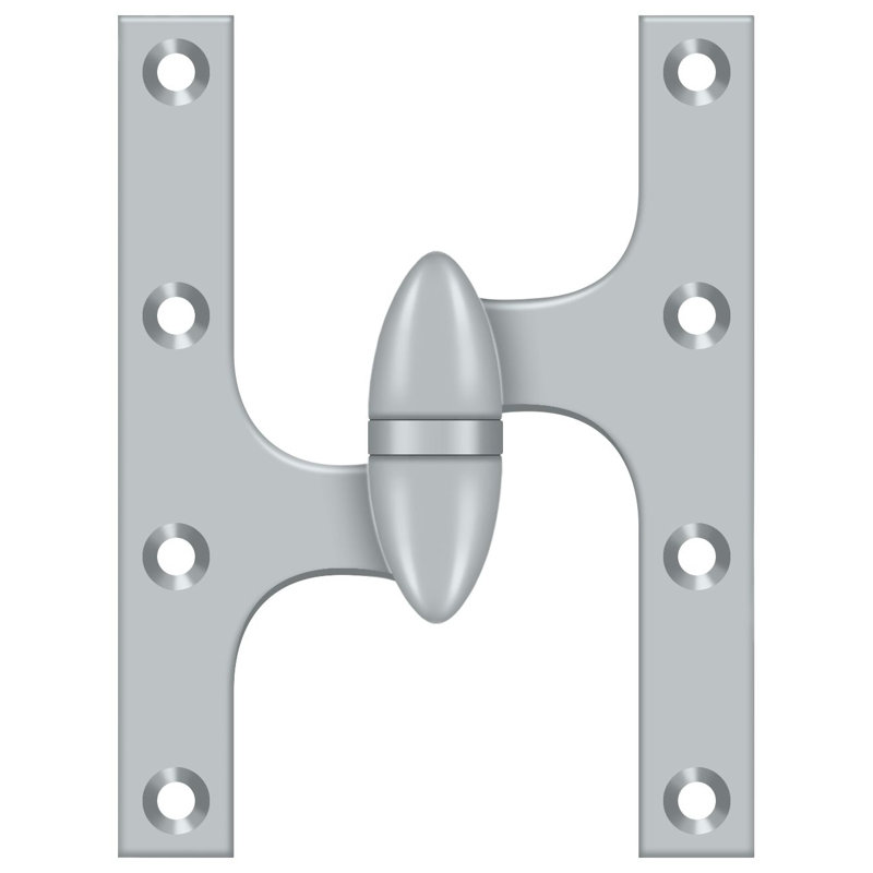 Hinge, Brushed Chrome, Right Hand