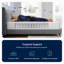27cm Memory Foam Pocket Sprung Mattress-109323052-109323054