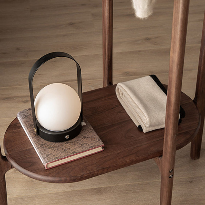 Portemanteau sur pied en noyer noir