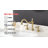 SUMERAIN 8 Inch Bathroom Sink Faucet, Vintage Widespread Basin Faucet, Solid Brass Material-114337743